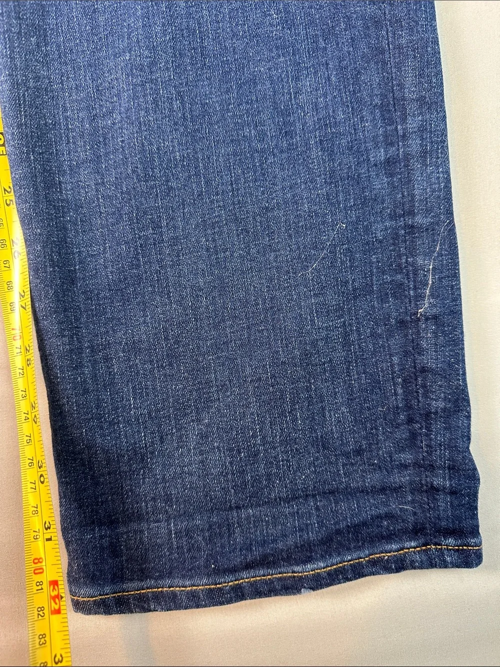 J. Crew Relaxed Fit Jeans 770 Straight Dark Blue Wash Distressed